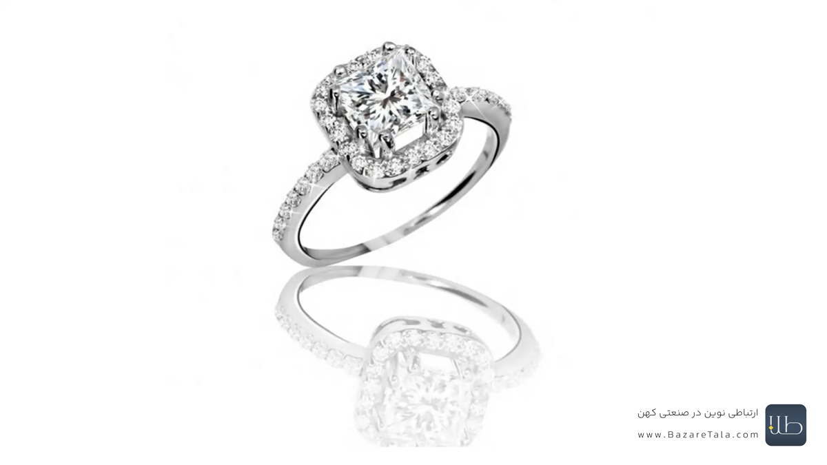 انگشتر نگین کاری شده